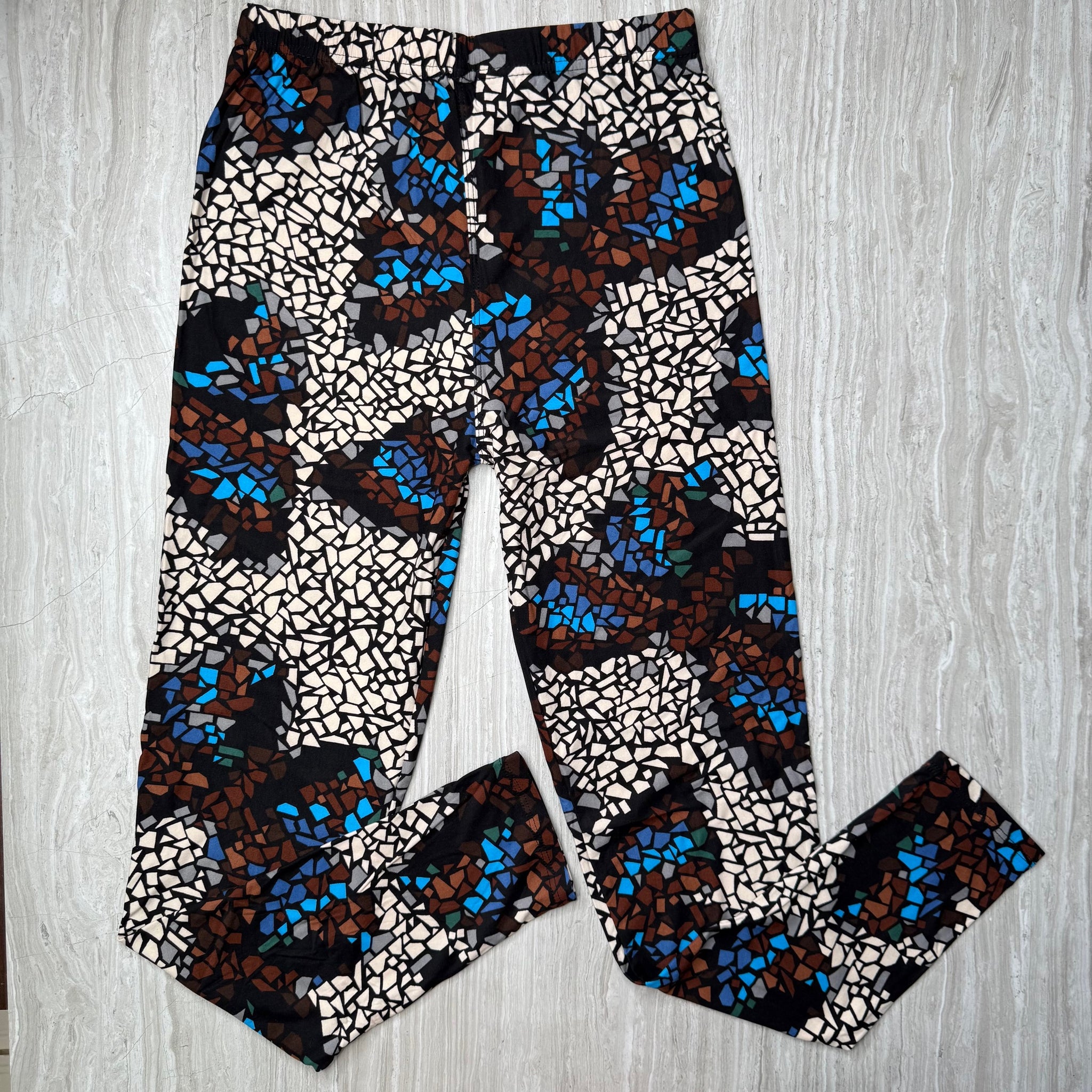 Mosaic Butterfly Print Leggings