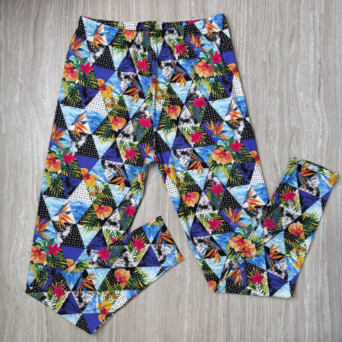 Tropical Vacation Print Soft Leggings