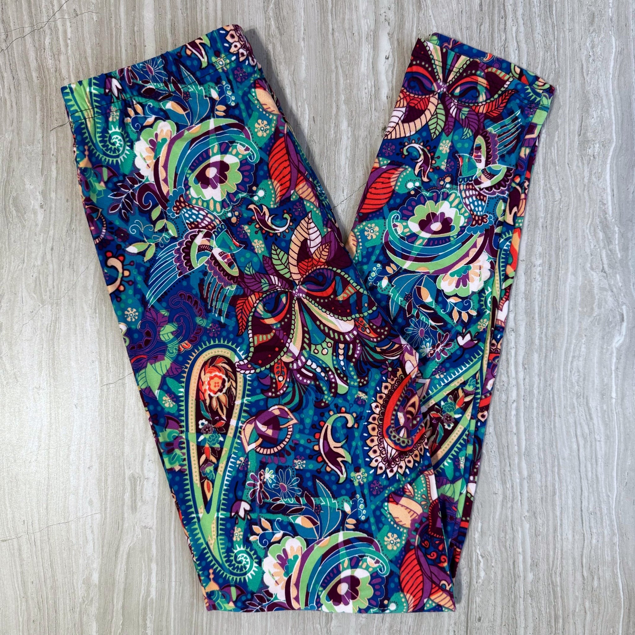 Bird of Paradise Paisley Leggings