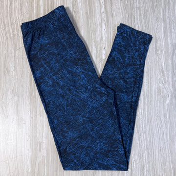 Distressed Blue Soft Leggings