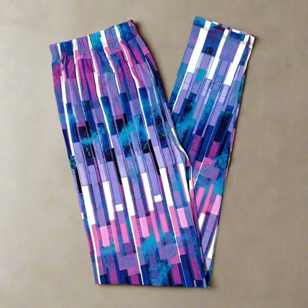 Fractured Galaxy Print Leggings