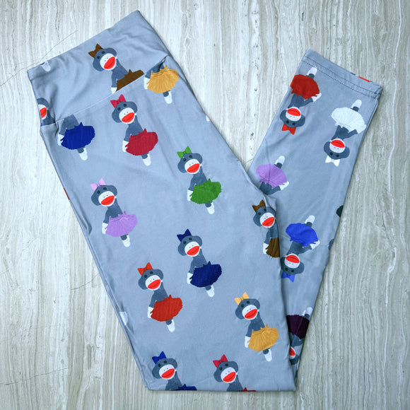 Twirl Sock Monkey Leggings
