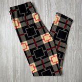 Formal Plaid Print Soft Leggings