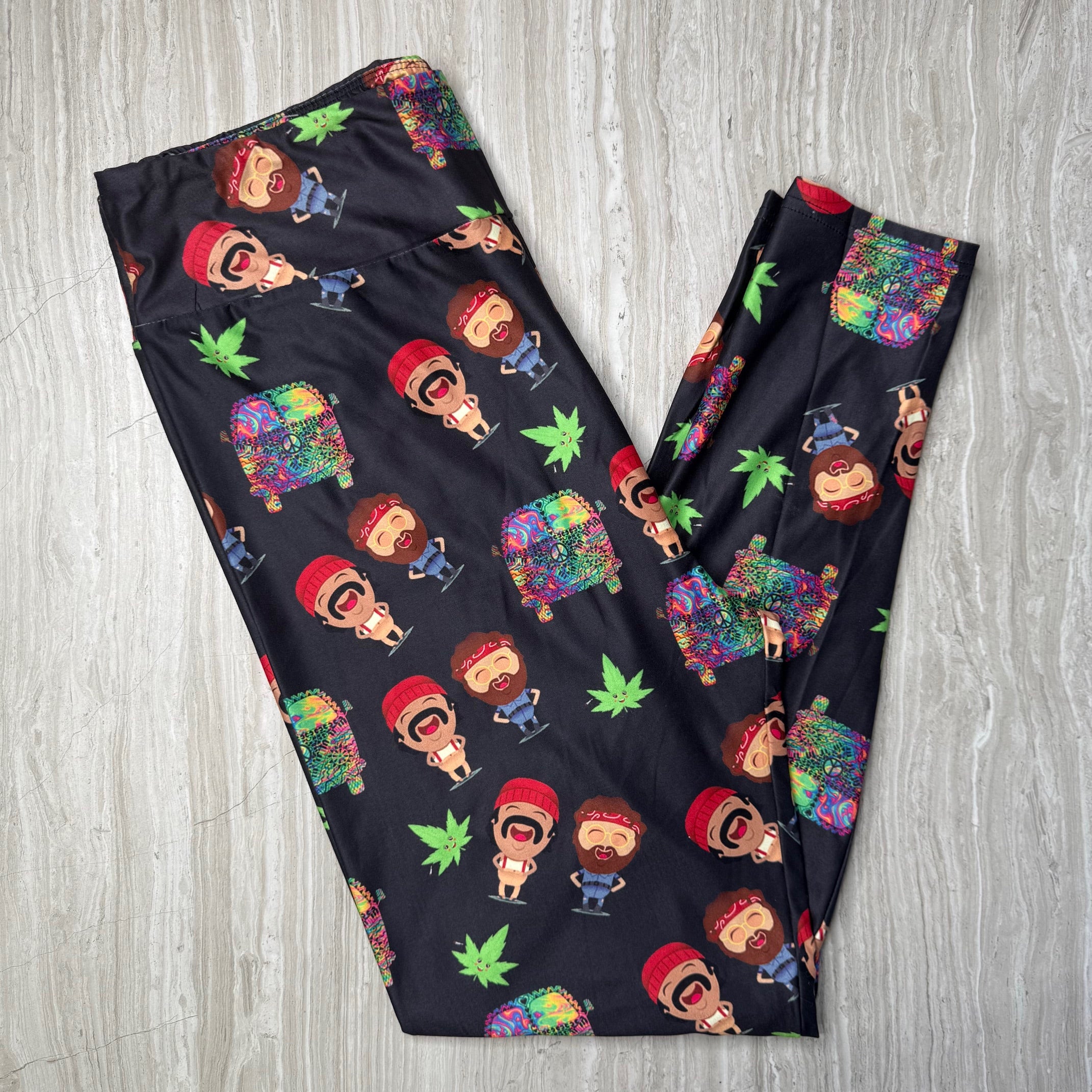Cheech & Chong Themed Print Leggings