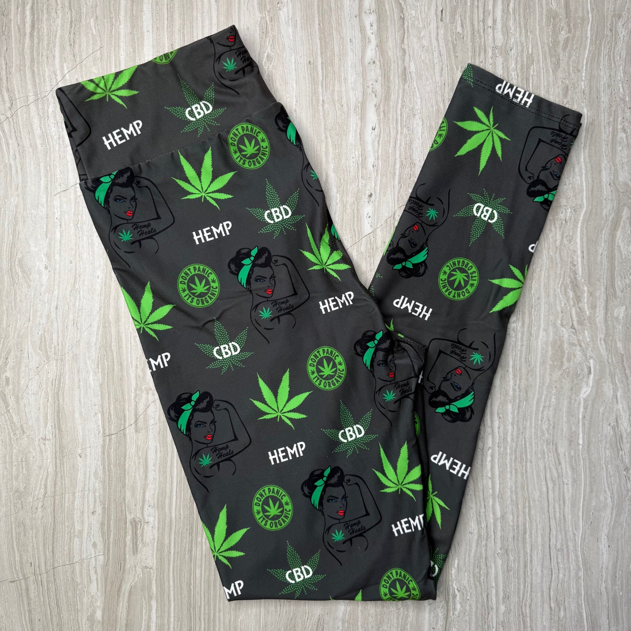 Hemp Heals CBD Print Leggings