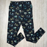 Bicycle Print Soft Leggings