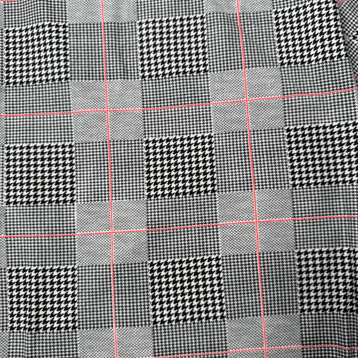 Houndstooth Line Plaid Print Leggings