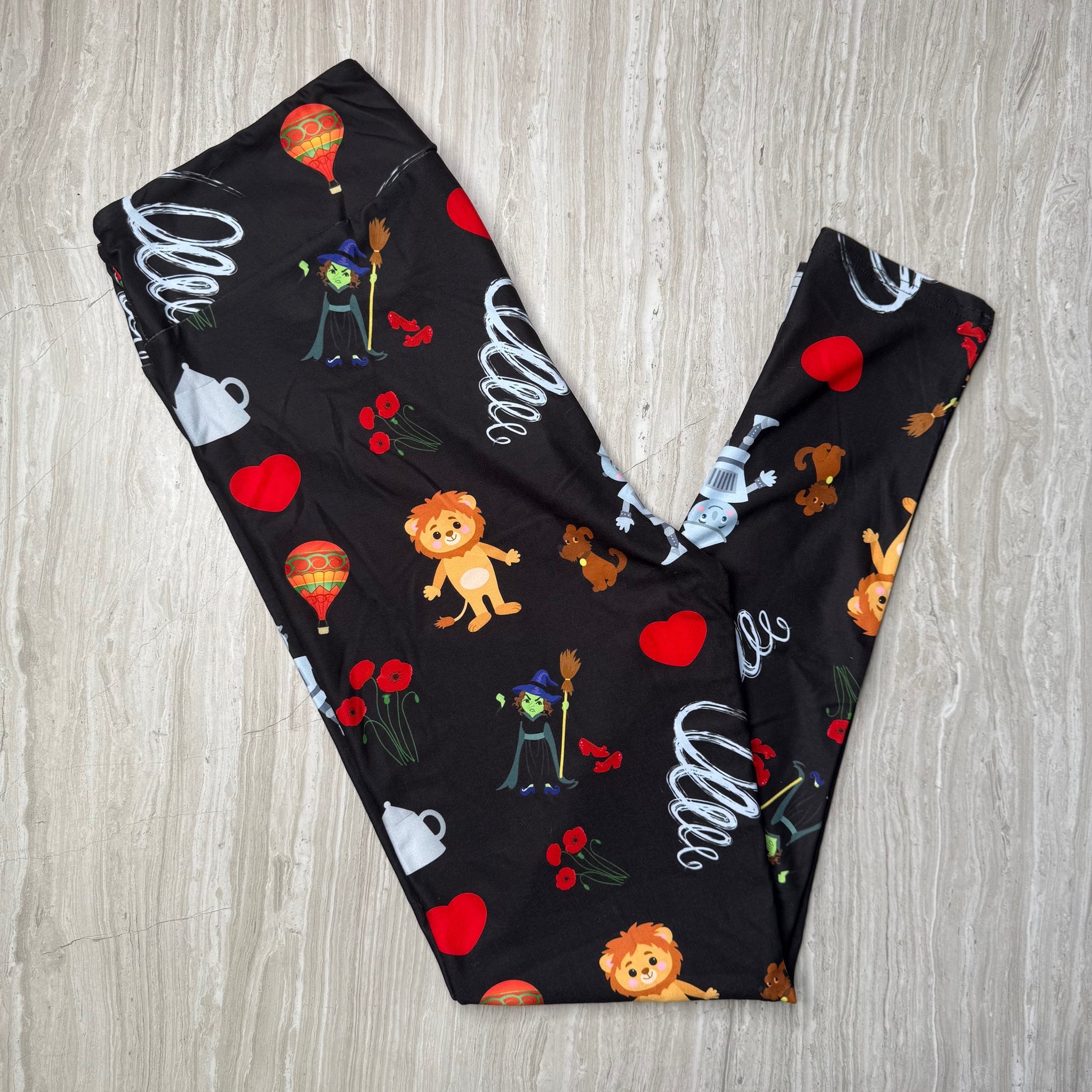 Wizard of Oz Movie Themed Print Soft Leggings