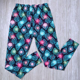 Neon Tropical Paradise Print Leggings