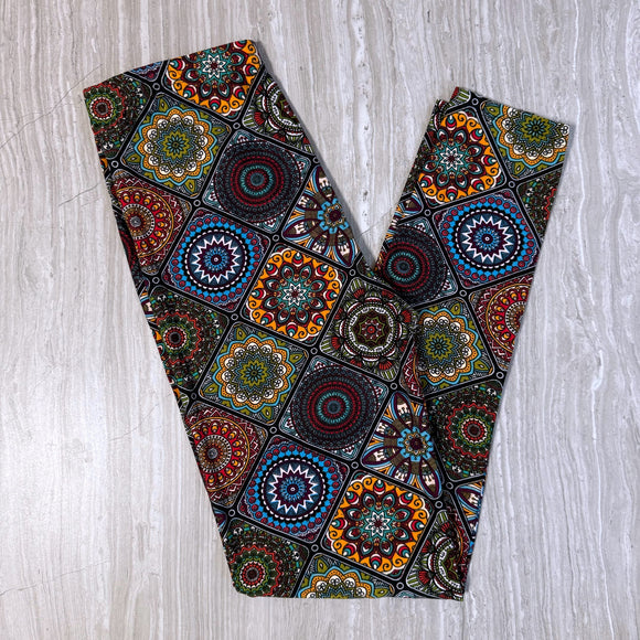 Stained Glass Print Leggings