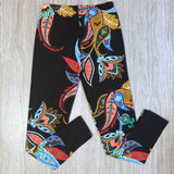 Large Storybook Floral Print Soft Leggings