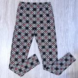 Square Geometric Pattern Print Soft Leggings
