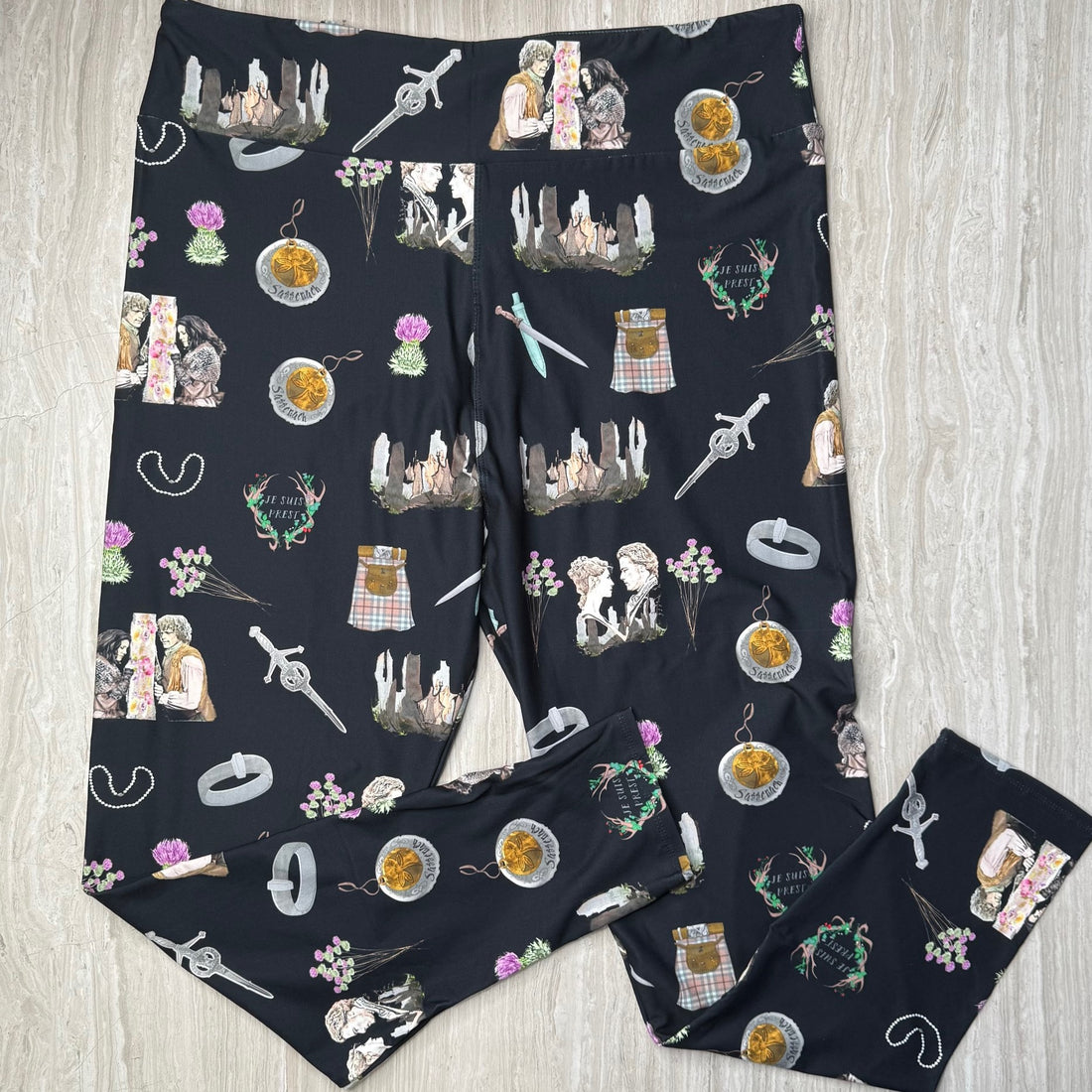 Highlander Themed Print Leggings