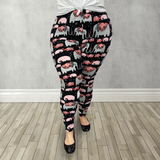 Cute Elephant Print Leggings - Adult & Kid Sizes