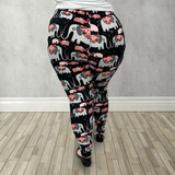 Cute Elephant Print Leggings - Adult & Kid Sizes