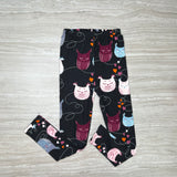 Dreamy Owl Print Leggings - Adult & Kid Sizes