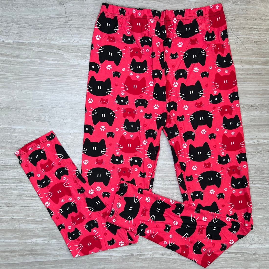 Pink Kitty Cats Soft Leggings