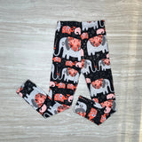 Cute Elephant Print Leggings - Adult & Kid Sizes