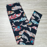 Whale Print Soft Leggings