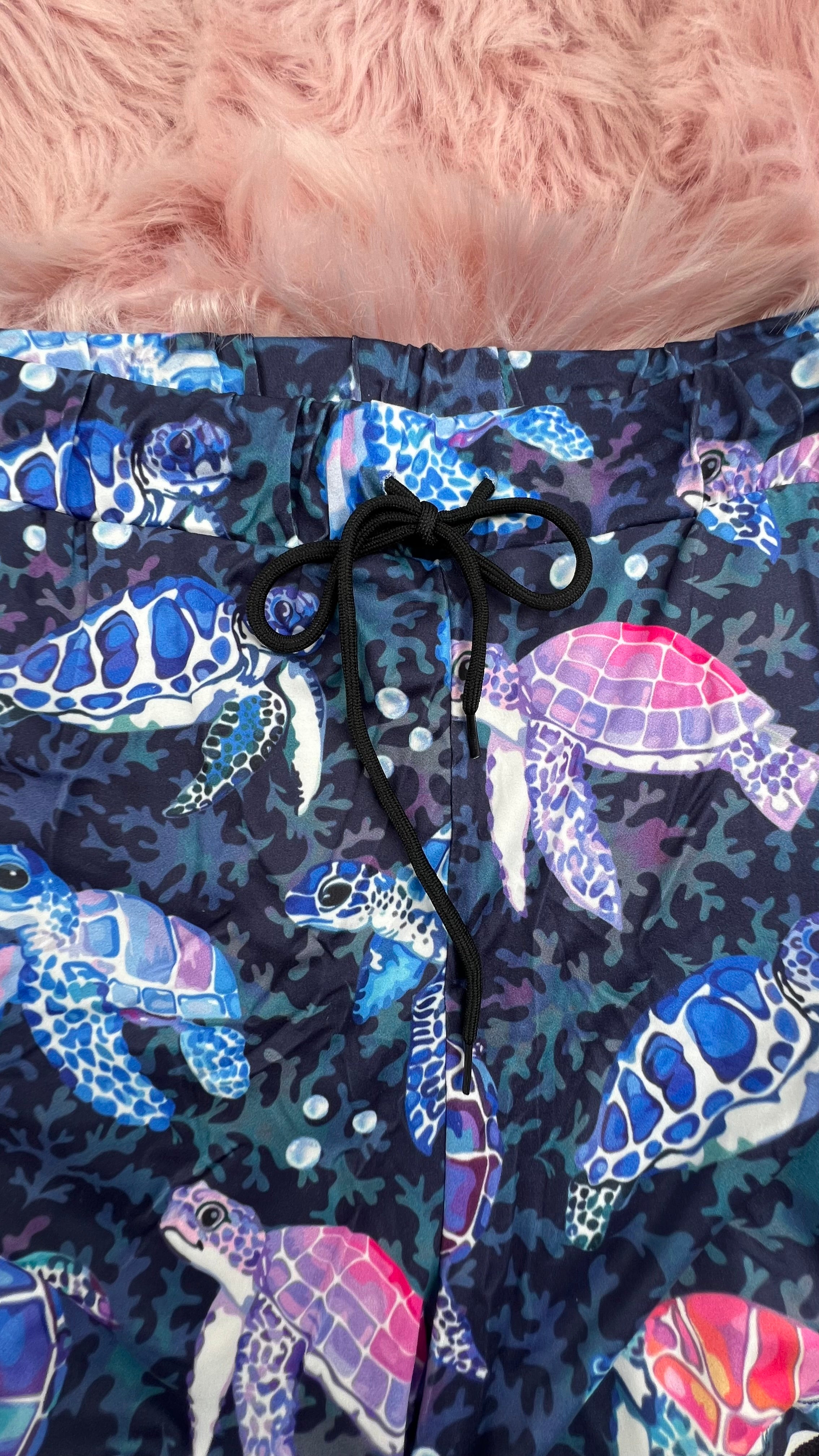 Cloud Soft Stretchy 2 Pcs Pajama Set w/ Pockets - Turtles