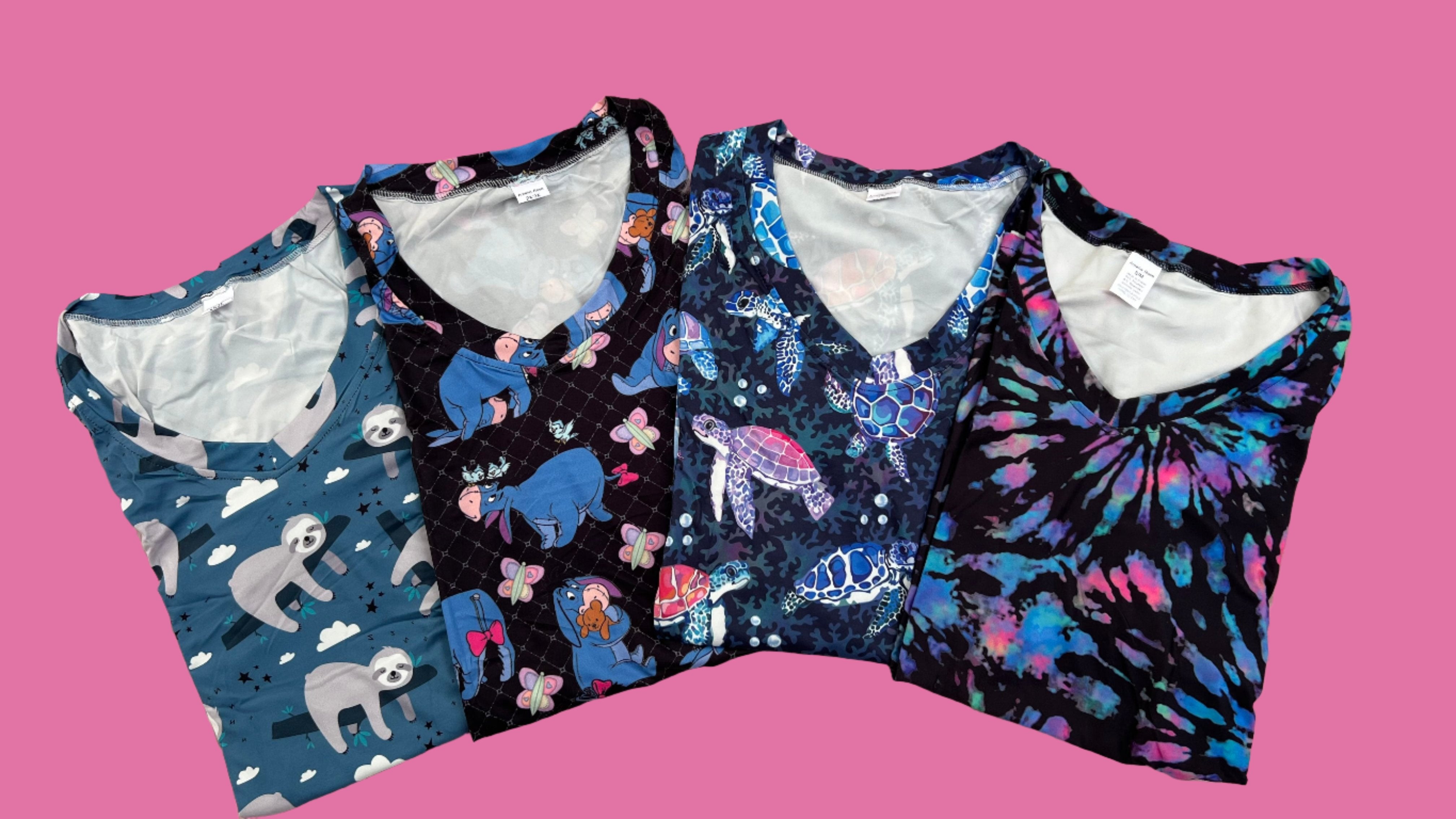 Cloud Soft Stretchy 2 Pcs Pajama Set w/ Pockets - Turtles