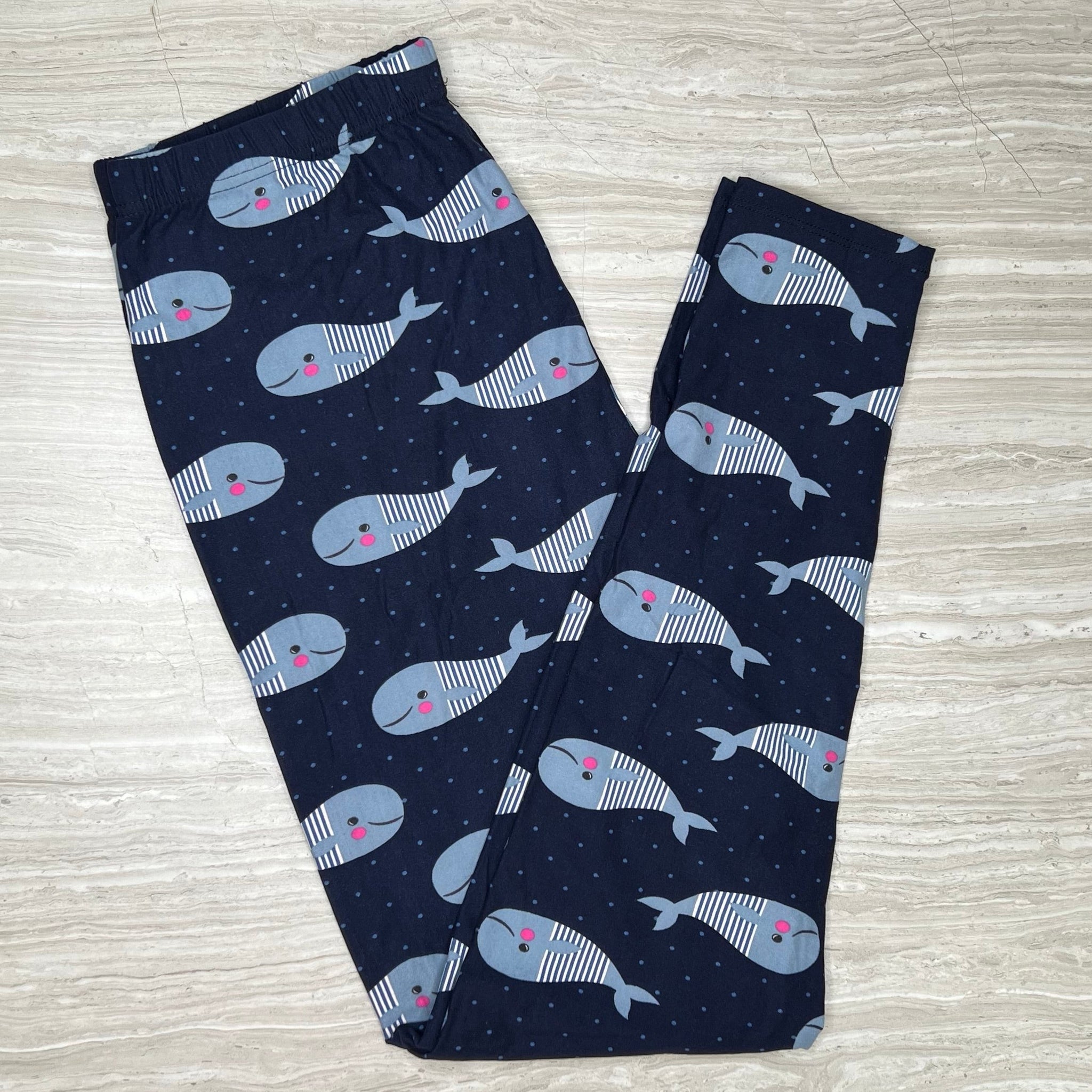 Sailor Whales Dot Leggings