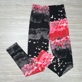 Pink Ombre Butterfly Soft Leggings