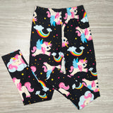 Happy Unicorn Print Leggings