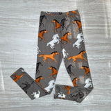Wild Horses Print Soft Leggings - Adult & Kid Sizes