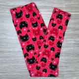 Pink Kitty Cats Soft Leggings