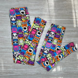 Comic Anime Print Soft Soft Leggings - Adult & Kid Sizes