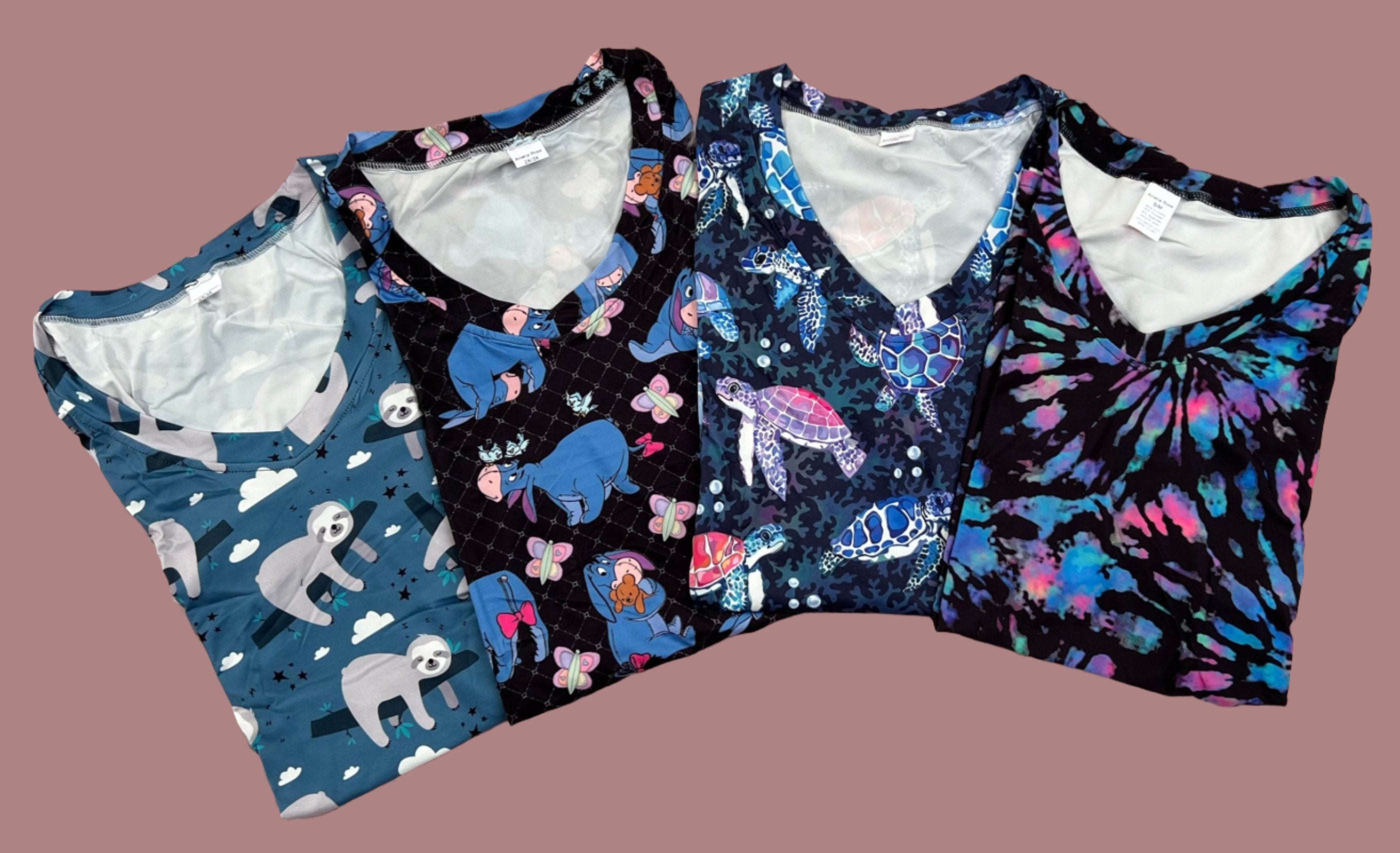 Cloud Soft Stretchy 2 Pcs Pajama Set w/ Pockets - Turtles