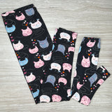 Dreamy Owl Print Leggings - Adult & Kid Sizes