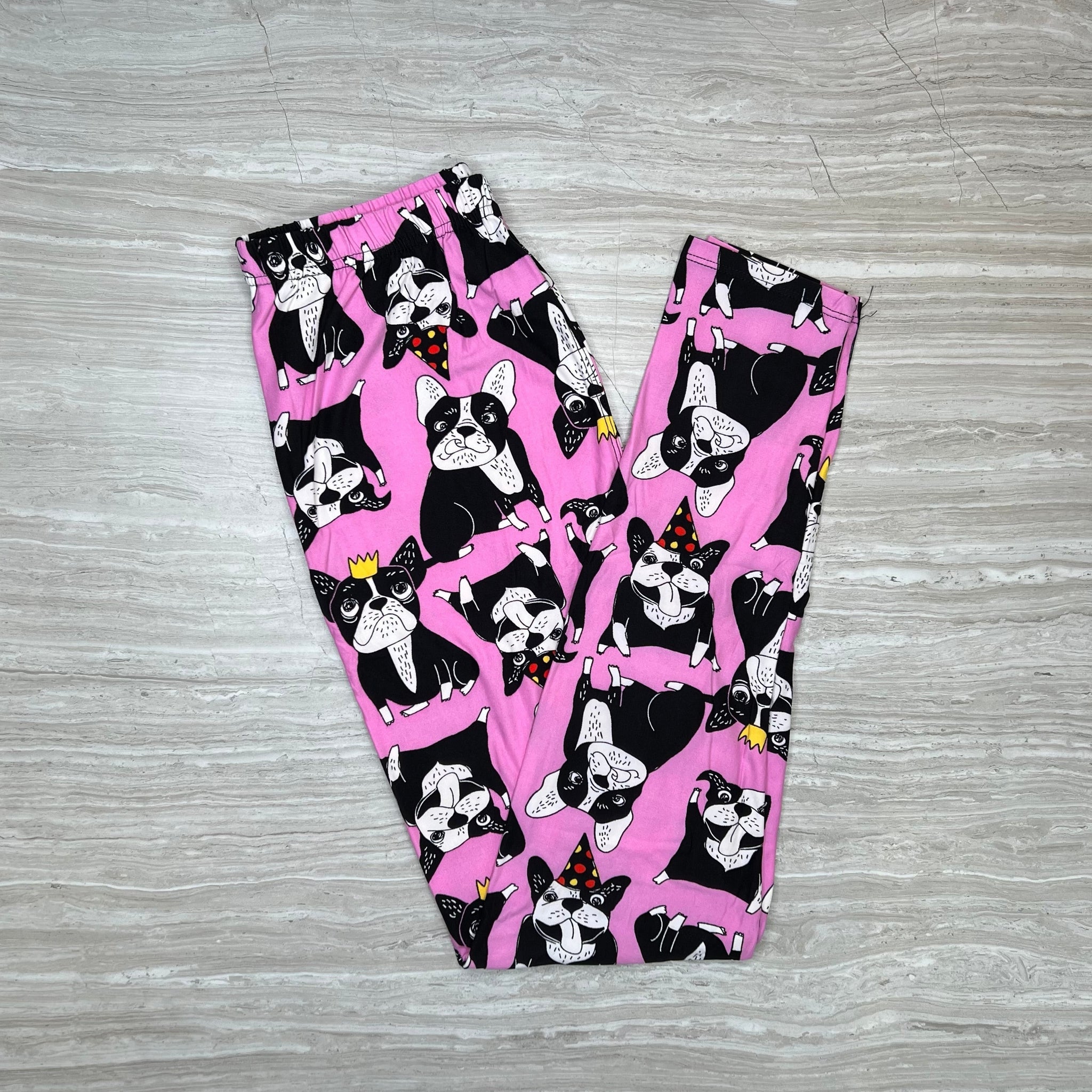 Party Dog Pink Soft Leggings