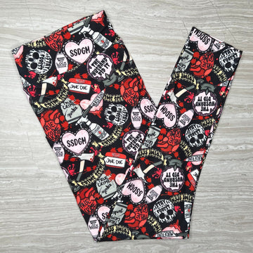 True Crime Print Soft Leggings w/ Pockets