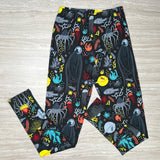 Deep Sea Fish Print Leggings - Adult & Kid Sizes