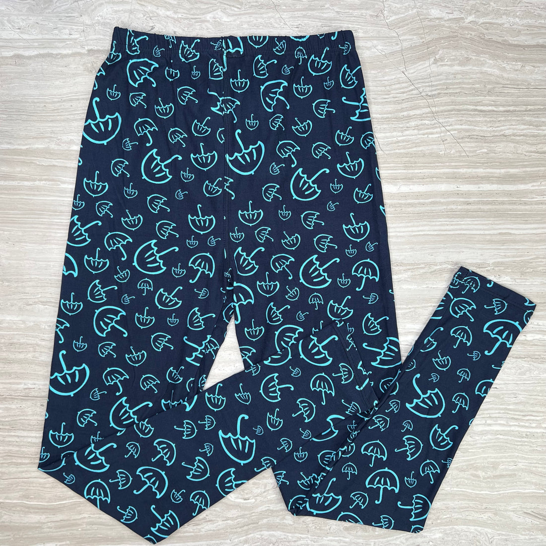 Spring Umbrella Print Soft Leggings