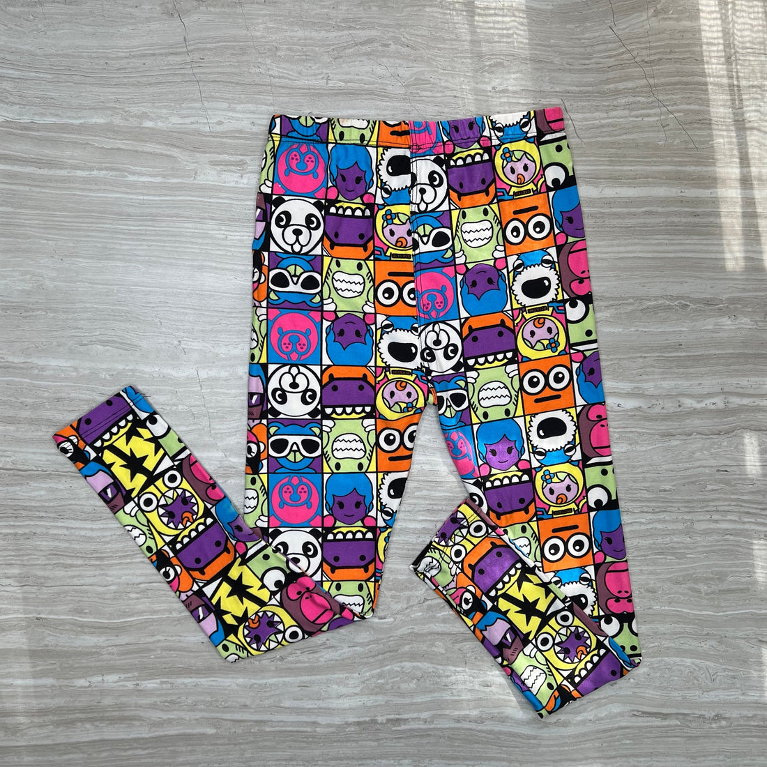 Comic Anime Print Soft Soft Leggings