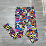 Comic Anime Print Soft Soft Leggings - Adult & Kid Sizes
