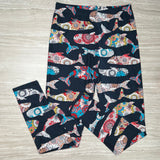 Whale Print Soft Leggings