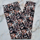 Dog Mom Photo Collage Paw Print Soft Leggings