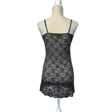 Black Floral Lace V Neck Camisole