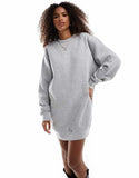 Casual Oversized Loose Fit Crew Neck Long Sleeves Fleece Pullover Sweatshirts Tunic w/ Pockets