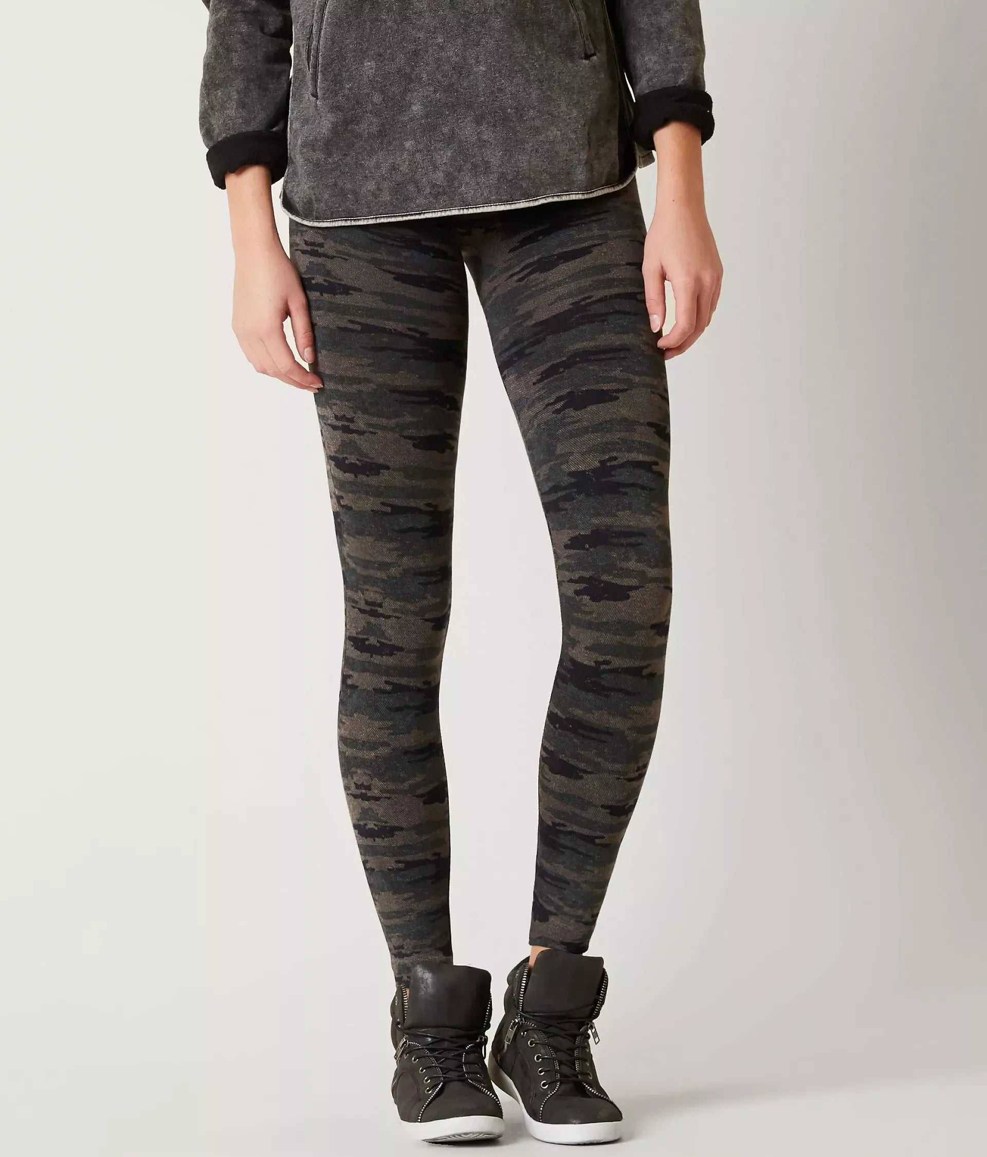 Camo Print Knitted Leggings