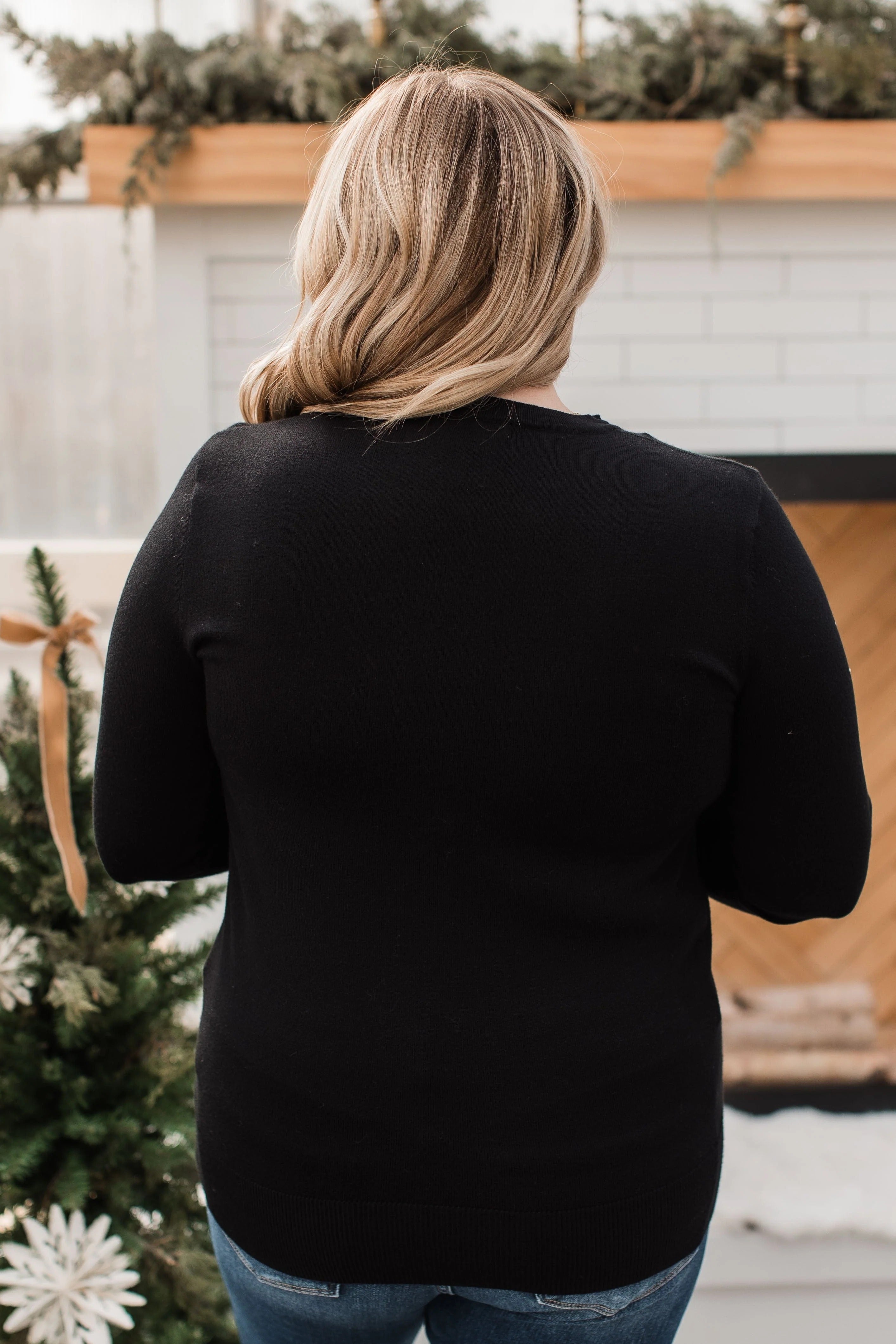 Long Sleeve Button Cuff Sweater