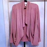 Wrap Neck Flare Sleeve Cardigan