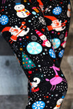 Mystery Christmas Print Soft Leggings