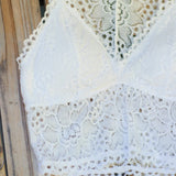 Women's Sexy Lace V Neck Padded Racerback Bralette T-back Crop Top