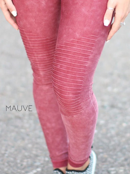 Soft Stretchy Moto Leggings