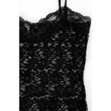 Black Floral Lace V Neck Camisole